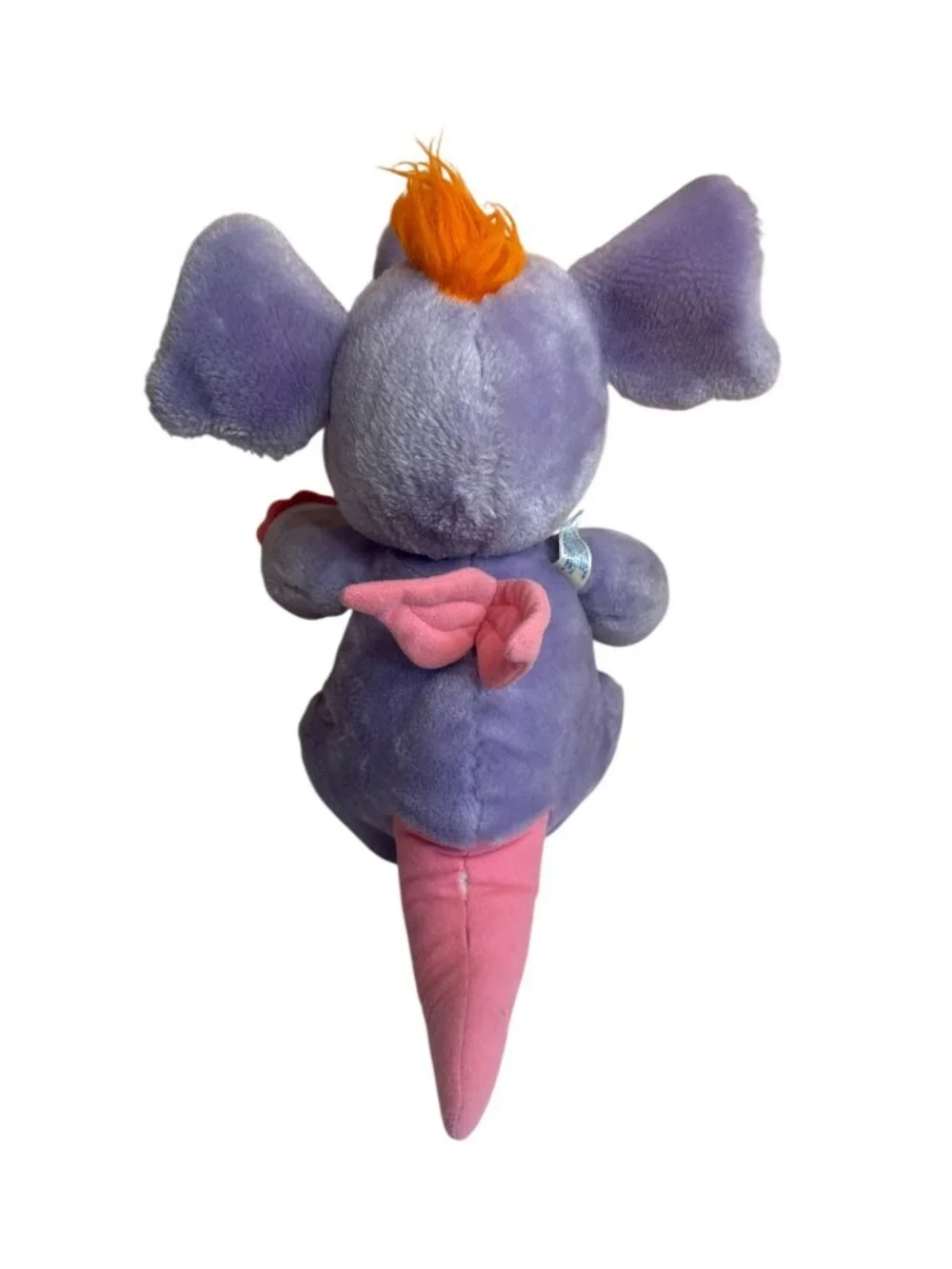 Vintage 1984 Wuzzles Eleroo Plush Hasbro Softies Disney Purple Elephant Kangaroo